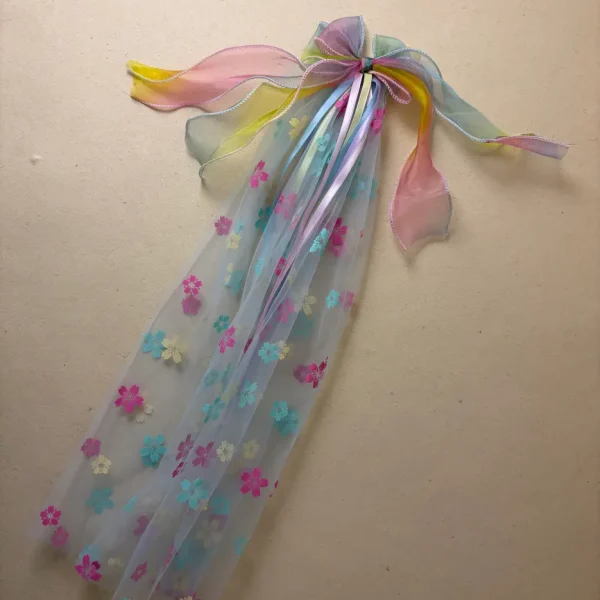 Rainbow clip – Multicolor Cloth Statement Accessory