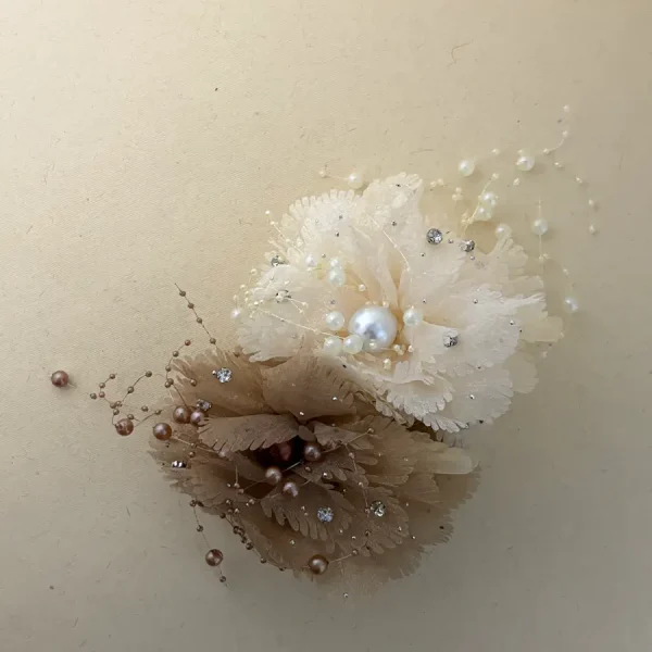 Pearl Flower Claw Clip-Hair Accessory